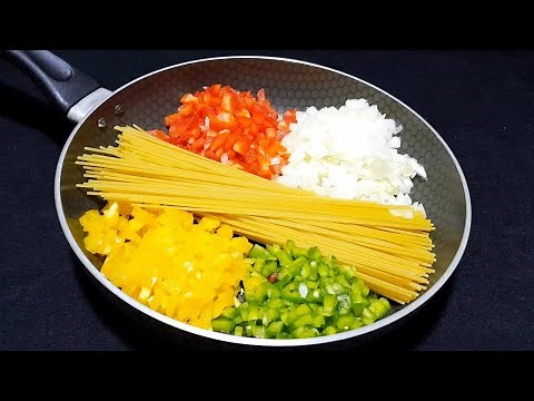 Prenez les Pâtes/ Spaghettis Faites Cette Délicieuse Recette Facile Rapide à la Poêle |One Pan Pasta