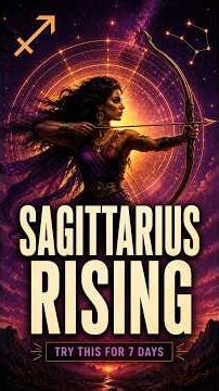 An Experiment for Sagittarius Rising #sagittariusrising