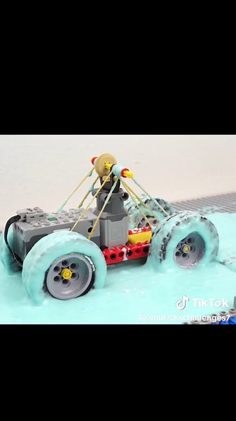 Lego Car Climbs Sand Hill: A Technical Challenge