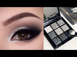 Simple and easy eye makeup tutorial for wedding step by step grey eye makeup