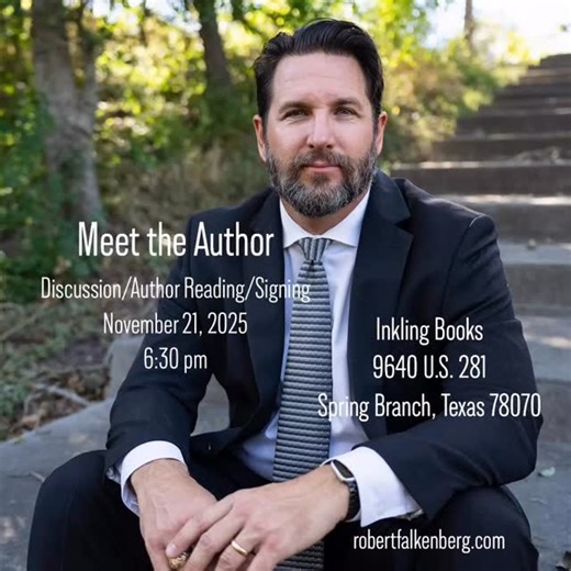 Come see me at Inkling Books on November 21st at 630 pm! Address in reel. . #inklingbooks #meettheauthor #booklaunch #vengeancecollides #sierrajusticeseries #deceitrunsred #falconmountainpublishing #robertfalkenbergauthor #robertfalkenberg | Robert Falkenberg, Author