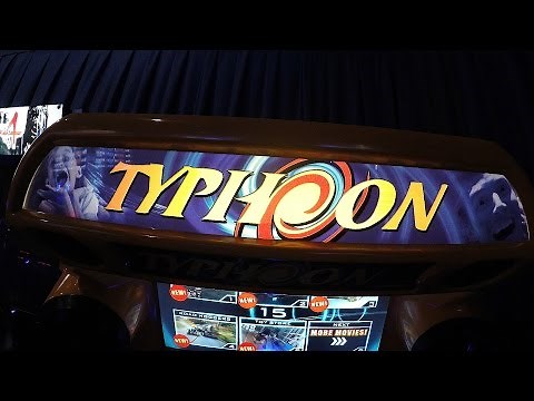 Typhoon Arcade Game At Dave & Buster's - Rollercoaster 3D Motion Simulator Ride GamePlay