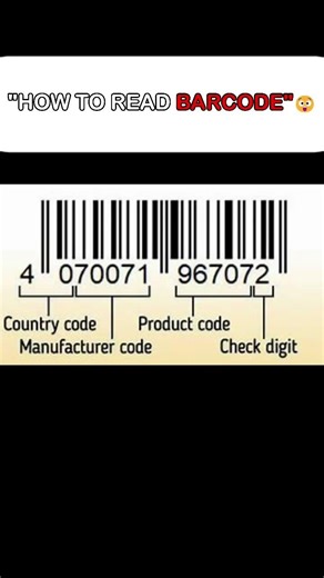 HOW TO READ BARCODE😳#shorts