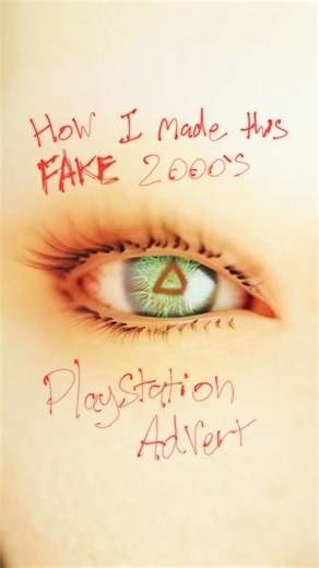 Hollowed Graphix on Instagram: "How I made this FAKE 2000s PlayStation advert, Using Blender, Procreate, Affinity & Davinci Resolve Eye image by Mati Molnár-Sáska from Unsplash #playstation #blender3d #y2kaesthetic #2000snostalgia #artprocessvideo"