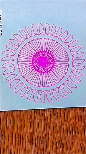 three rounds fage role flowers spirograph design making🥺🥺#shorts #art #handwork #homework #drawing