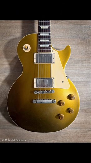 Gibson Les Paul Goldtop – Nitro Repaint with Bronze Powder & Aged Finish | Relic’Art Project 781