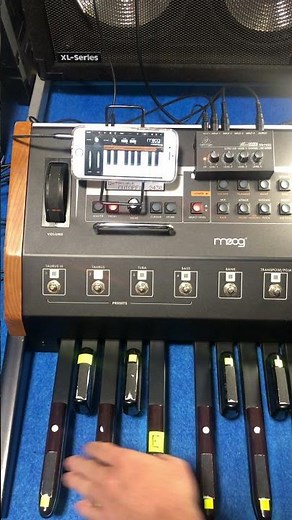 MOOG TAURUS 3 vs miniMOOG iPhon APP -Emulation of base pedal sound.