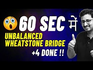 Unbalanced Wheatstone Bridge Trick Solution Video Lecture | Crash course for JEE