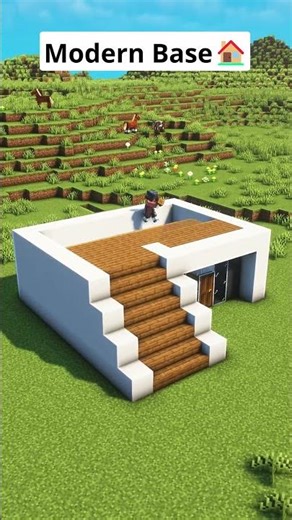 Minecraft Modern Base Timelapse🏠 #shorts