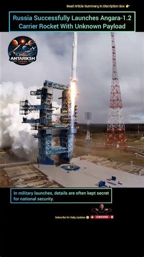 Russian Rocket Launches Unknown Payload ? 😳 #antarikshtoday #astronomy #rocket #russia #space