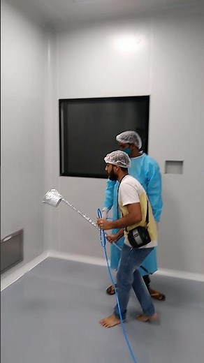 Clean room HVAC Air flow pattern test