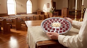 LemonRoad 1 Pcs Holy Communion Trays House up 32 Cups Tary Church Supplies Stainless Steel Portable Communion Plates Set for Churches Chapels Ware Sets (Sliver)