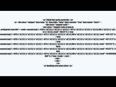 Regex for telephone numbers with specific prefixes