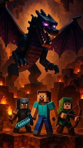 Minecraft vS Dragon 🐲#gaming #viralvideo
