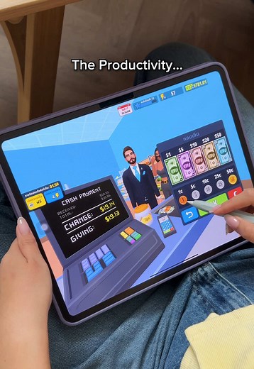เกมจำลองซูเปอร์มาร์เก็ตบน iPad Pro