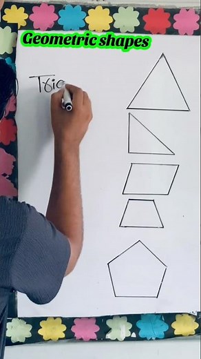 Learn Geometric Shapes & Their Names 📐 | Basic Geometry #albarkatlearninghub #mathtricks #education
