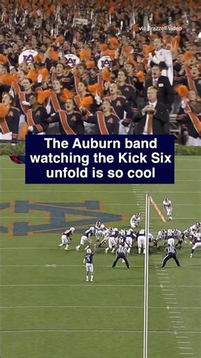 Love that they were immediately ready to play the fight song after the touchdown #auburn #kicksix