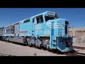 4/4/25 Pre: Former Santa Fe SDF40-2/Amtrak SDP40F DYRX 6976 & 231 at Nevada State RR Museum, BC NV-2