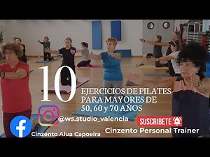 10 ejercicios de PILATES para mayores de 50, 60 y 70 años #CINZENTO PERSONAL TRAINER