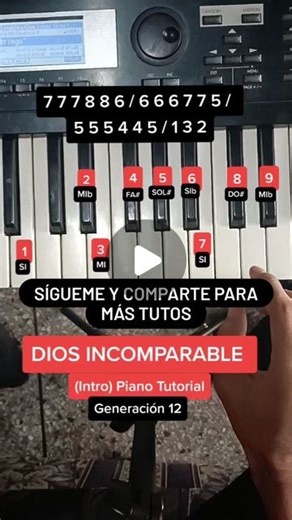 Piano Cristiano | Alabanzas Cristianas Teclado on Instagram: "Dios Incomparable - Generación 12, Marcos Barrientos Tutorial de Piano/Teclado Alabanzas Cristianas Adoración 🎹☺️ #piano #pianotutorial #pianocover #pianocristiano #musicacristiana #músicacristiana #adoracion #biblia #jesus #fé #amor #paz #Dios #diosesbueno #DiosEsFiel #diosesamor #tecladista #latierracanta #barak #reels #viral #viralreels #pentecoste #amen #bendiciones #oraciones Dios - Jesús - Cristo - Jesucristo - Amén - Bendicion