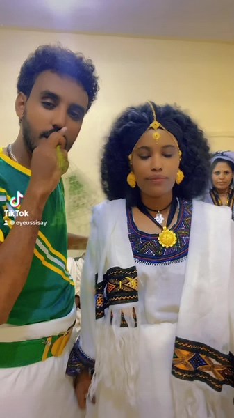 Traditional Ethiopian Attire in Cultural Gathering