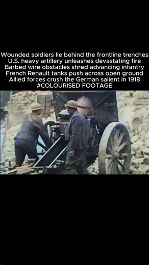 St Mihiel Offensive 1918 — U S artillery, tanks, and barbed wire assaults