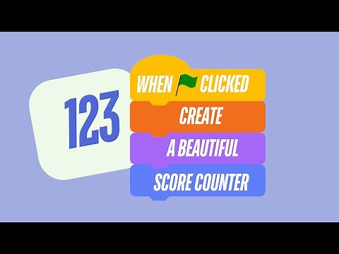 How To Make a Beautiful Score Counter In Scratch!