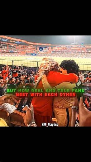 How real fans meet🤝 #cricket #ytshorts #ipl #fans #rcb #csk #viralshort