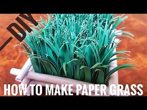 DIY | How To Make Paper Grass | Paper Craft | Shaza's Creative Zone