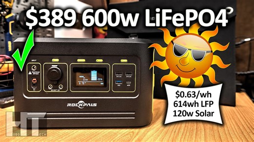 Rockpals Freeman 600W power station solar generator review