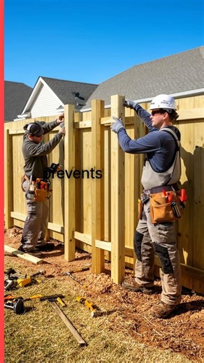 Wood fence post spacing explained in 18 seconds for clean straight lines