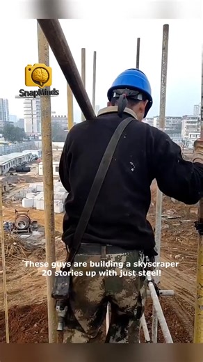 Sky High Steel Weavers Epic High Rise Construction #steelweavers #construction #worker #skyscraper | SnapMinds