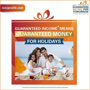 Get Guaranteed Income on the date you want with the 'Save the Date' feature and secure your family’s future with our Savings Plan ✓ Guaranteed Income ✓ Tax-Free Income ✓ Life Cover | ICICI Prudential Life Insurance