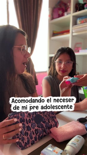 Acomodando el neceser para el colegio de mi pre adolescente