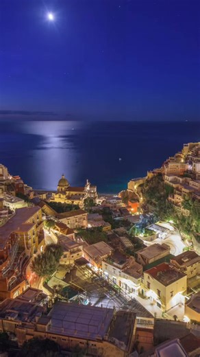 Amalfi Coast, Italy | Cliffs framing a tight coastal line