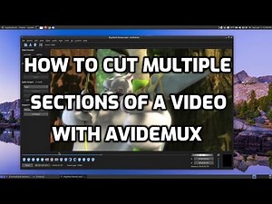 How to Cut Multiple Sections of a Video with Avidemux