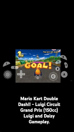 Mario Kart Double Dash!! - Luigi Circuit Grand Prix (150cc) Luigi and Daisy Gameplay.