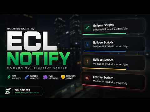 FREE ECL NOTIFY SCRIPT FIVEM [ESX / QBCORE / STANDALONE]