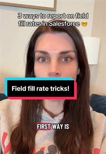 Field fill rates in salesforce are really helpful for field clean up efforts! Let’s keep those layouts and reports clean 🫧 #salesforceadmin #salesforce #salesforcetips #learnsalesforce #crm