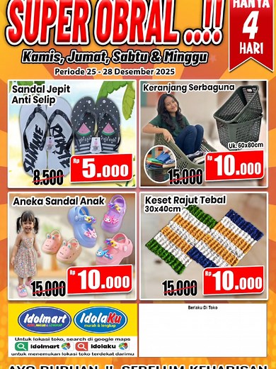 Super Obral Idolmart untuk Idolaku di Pekalongan