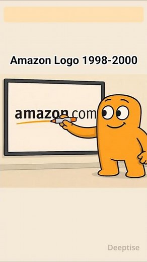 Amazon Logo Evolution (1998-2000)🔥#logoevolution #logohistory #brandhistory #amazon