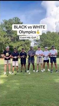 BLACK vs WHITE GOLF⛳️