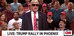 400K views · 3.5K reactions | Alec Baldwin returned as Donald Trump to make that Phoenix rally great again — and give a proper goodbye to Steve Bannon. | Yahoo News | Facebook