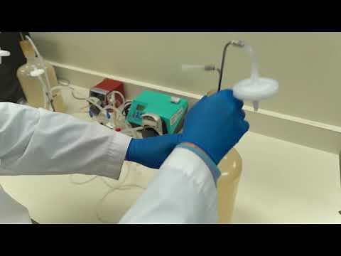 Instructions for the set-up of a complete flow path assembly for the hollow fiber infection model.