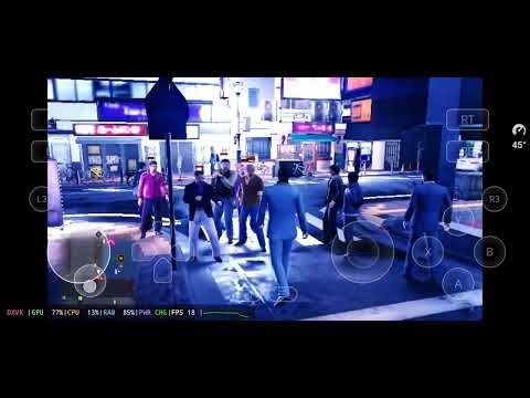 Yakuza: Kiwami 2 - 720p - GameHub Emulation Gameplay