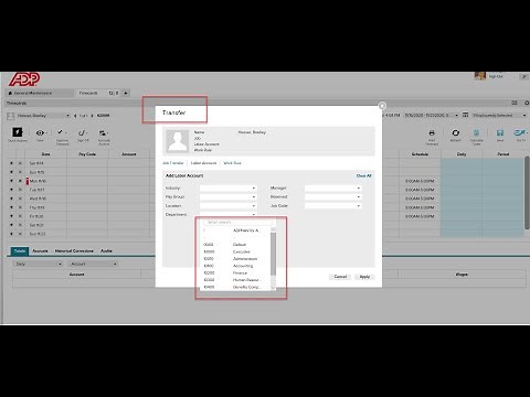 Kronos Labor Level Transfer