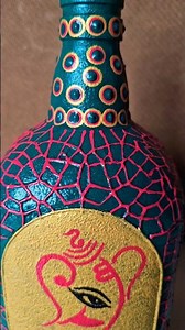 Jai Ganesh Deva | Sukhkarta Dukhharta.. #shortvideo #shorts #ganesha #art #painting #bottleart