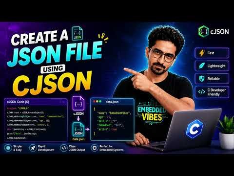 How to Create a JSON data/file in C - libcjson-dev