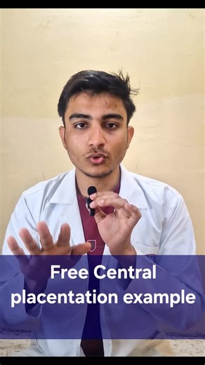 satyam shukla on Instagram: "#neet #biology #ncert A classic example of free central placentation is the Dianthus (carnation) or Primrose (Primula), where ovules attach to a central column within a single-chambered (unilocular) ovary, with no internal walls (septa) dividing the chambers. Other examples include Stellaria (chickweed) and corn cockle (Agrostemma githago). Key Characteristics: Unilocular Ovary: The ovary has only one compartment. Central Column: Ovules are arranged on a freestanding