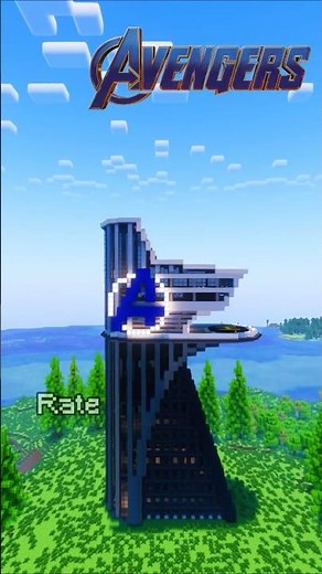 Build Avengers Tower 🦸‍♂️ #avengers #minecraft #minecraftbuilding #ironman